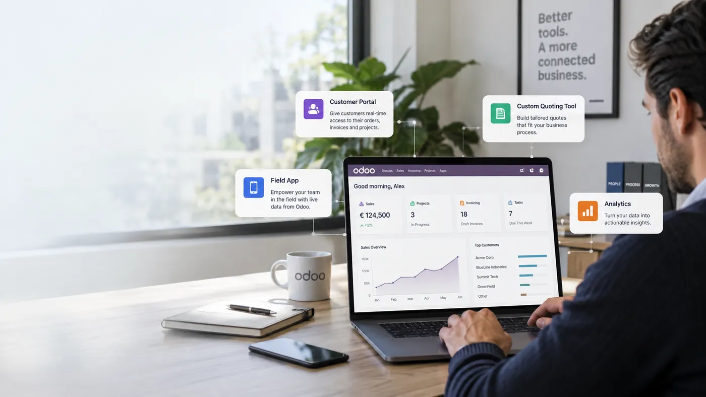 Odoo puede seguir como sistema central