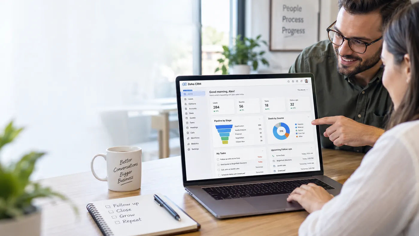 Zoho CRM dentro de un proceso comercial más amplio