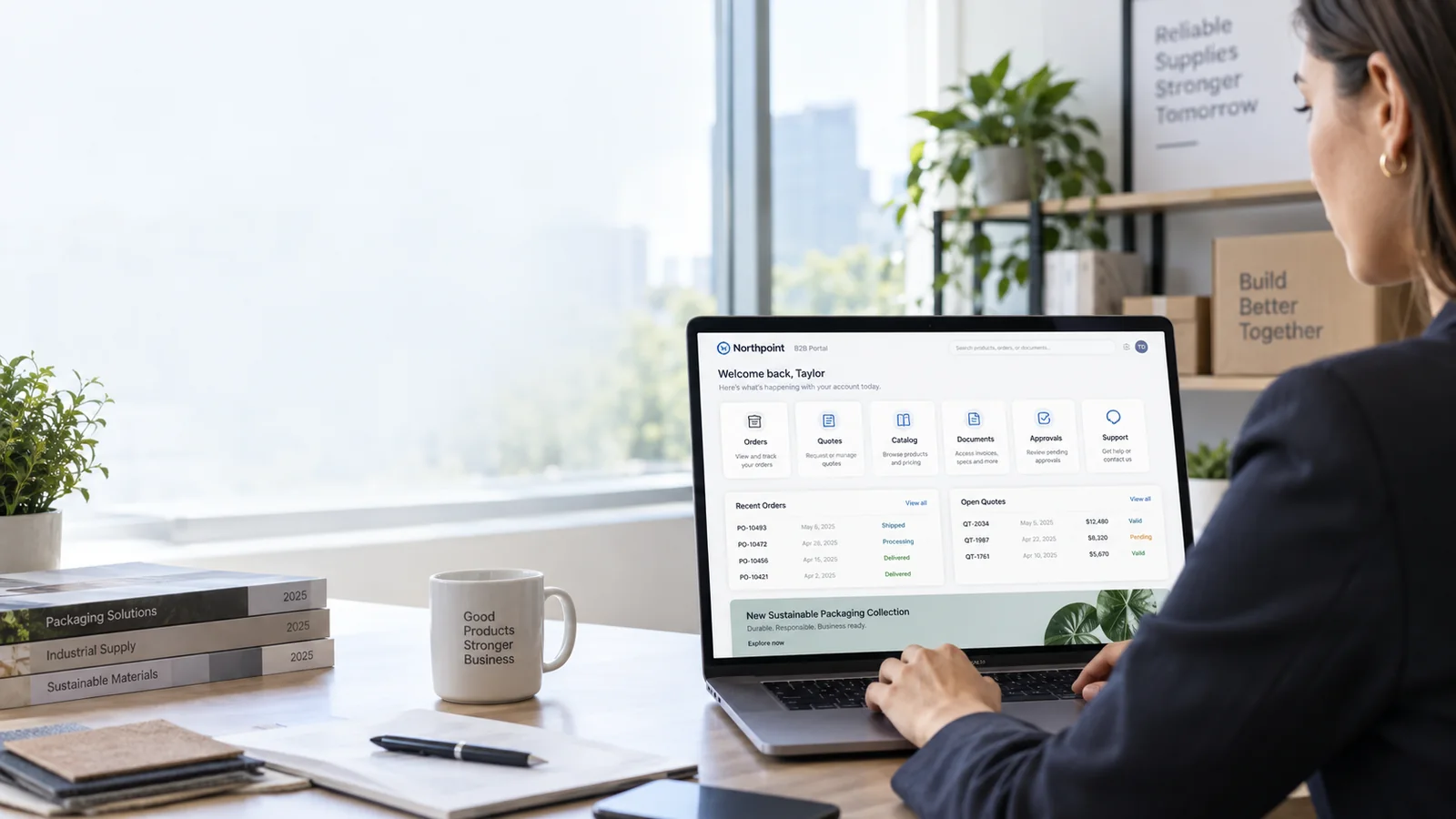 Portal B2B para clientes y distribuidores