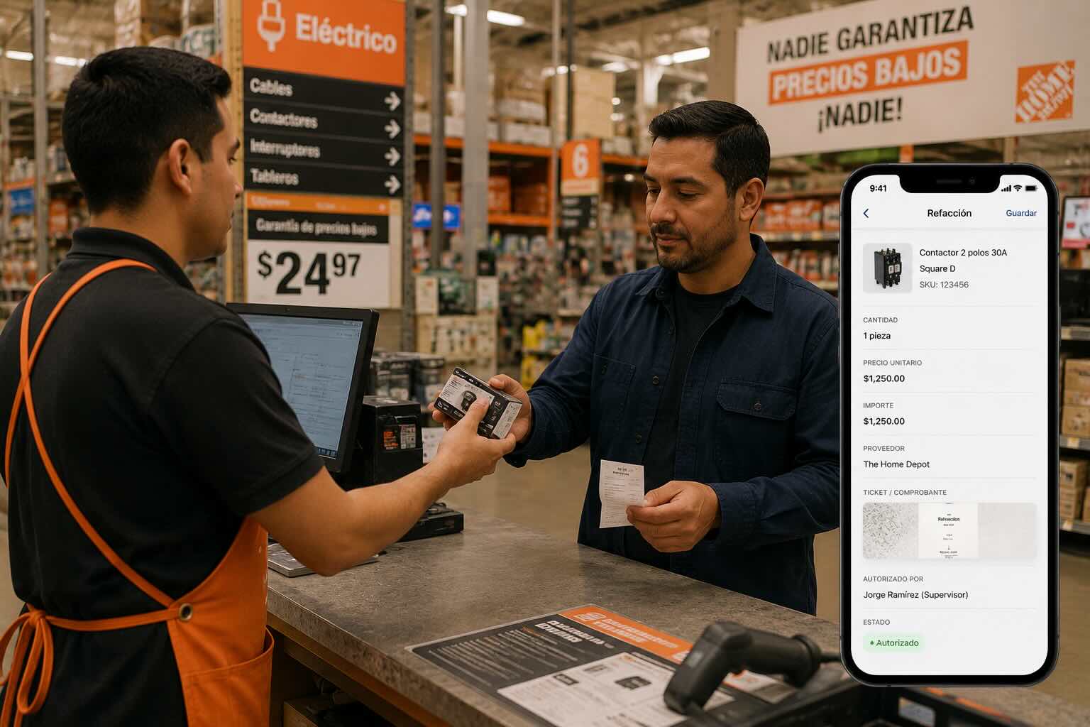 Refacciones y herramientas para servicio técnico