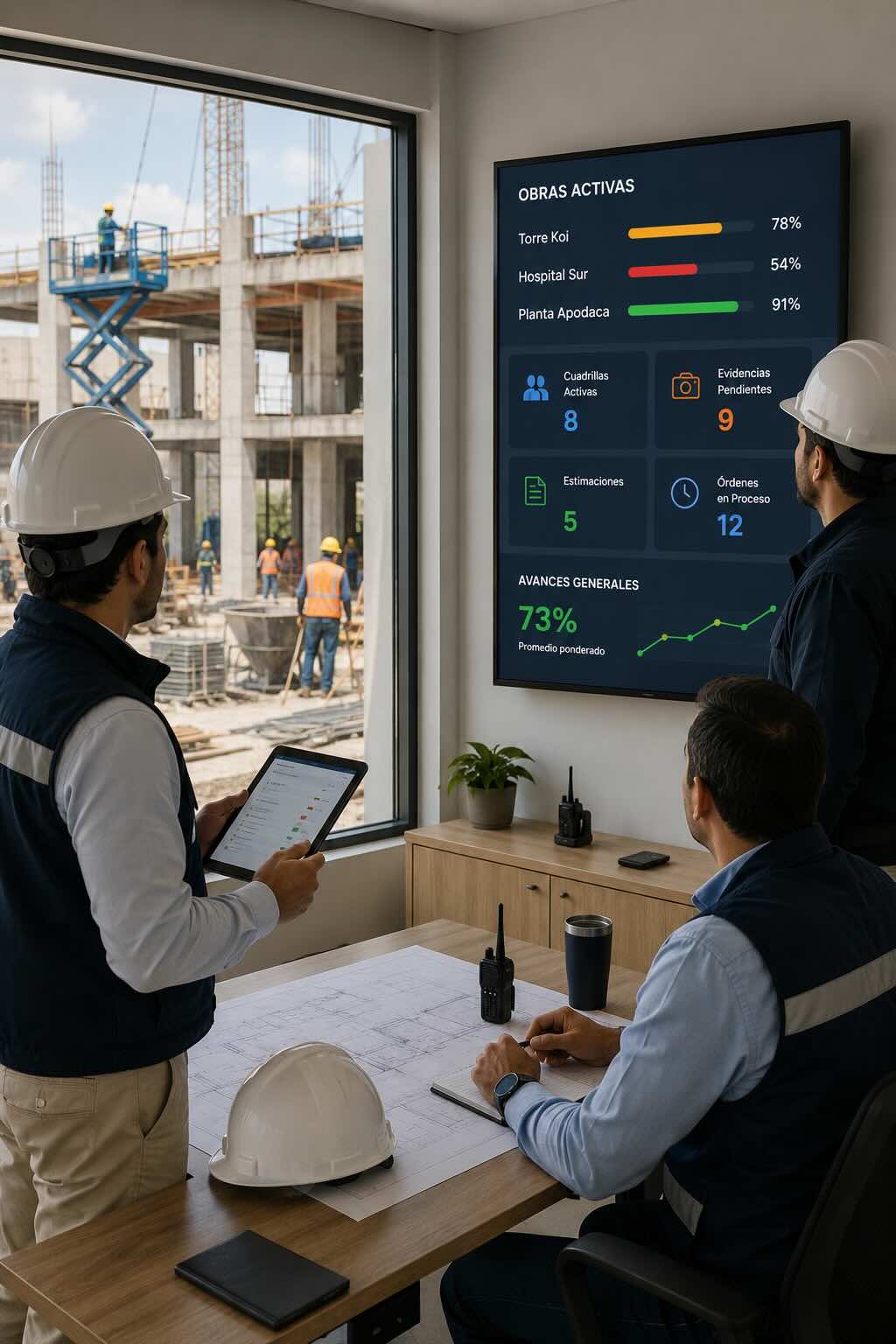 Dashboard de control de cuadrillas