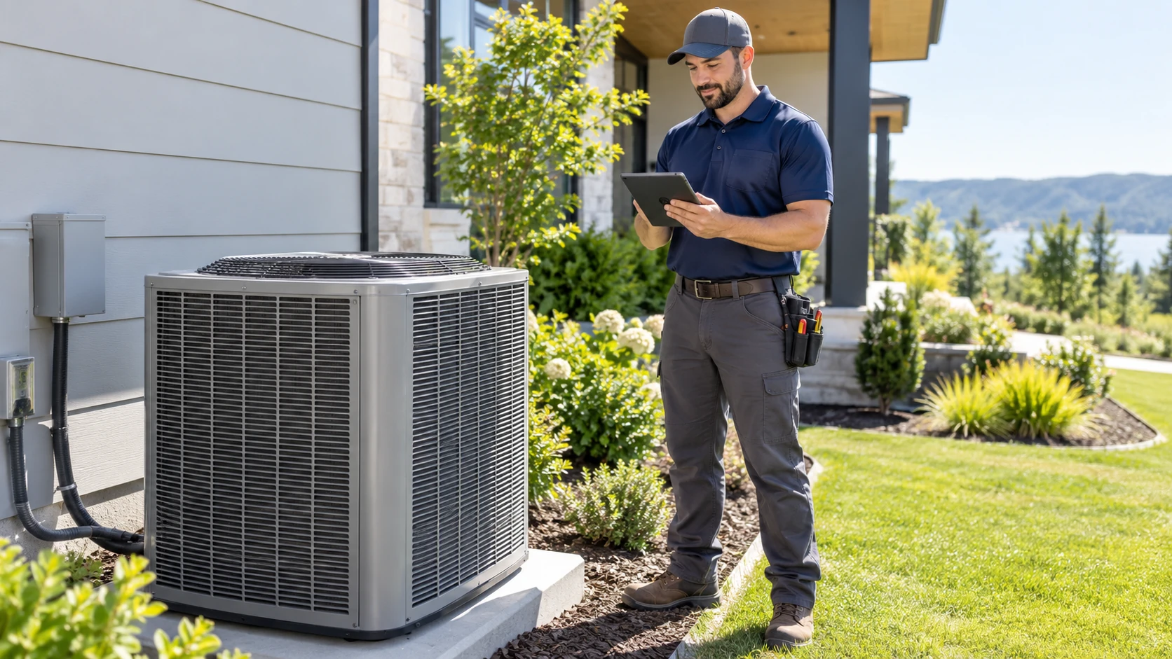 Quote HVAC work in front of the customer.
