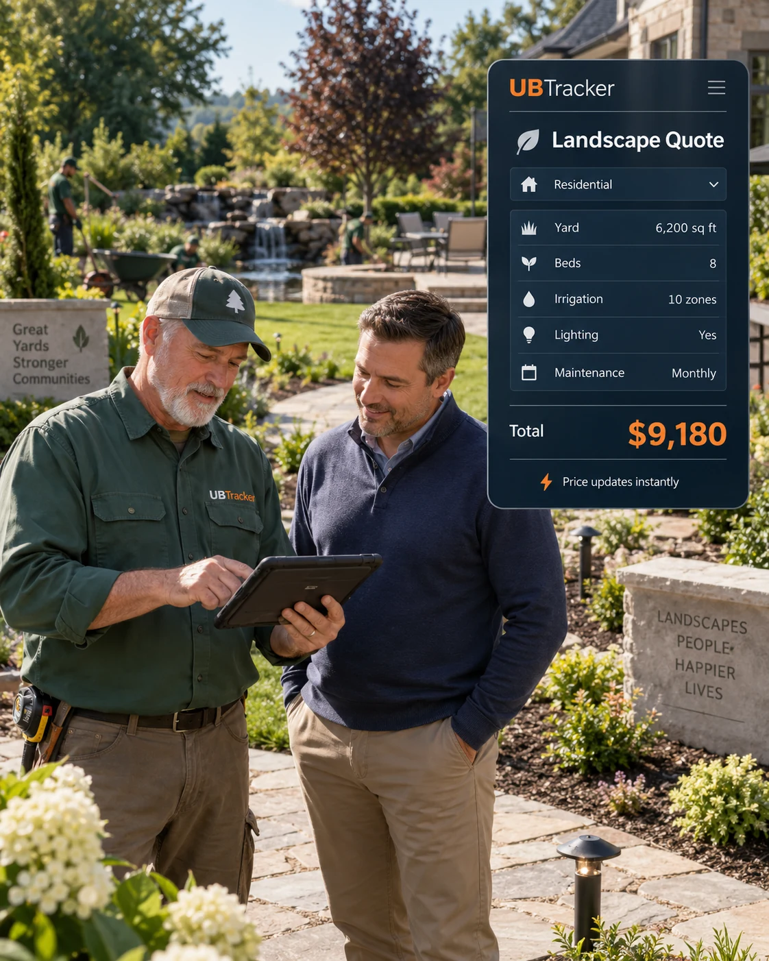 Landscaping quoting software