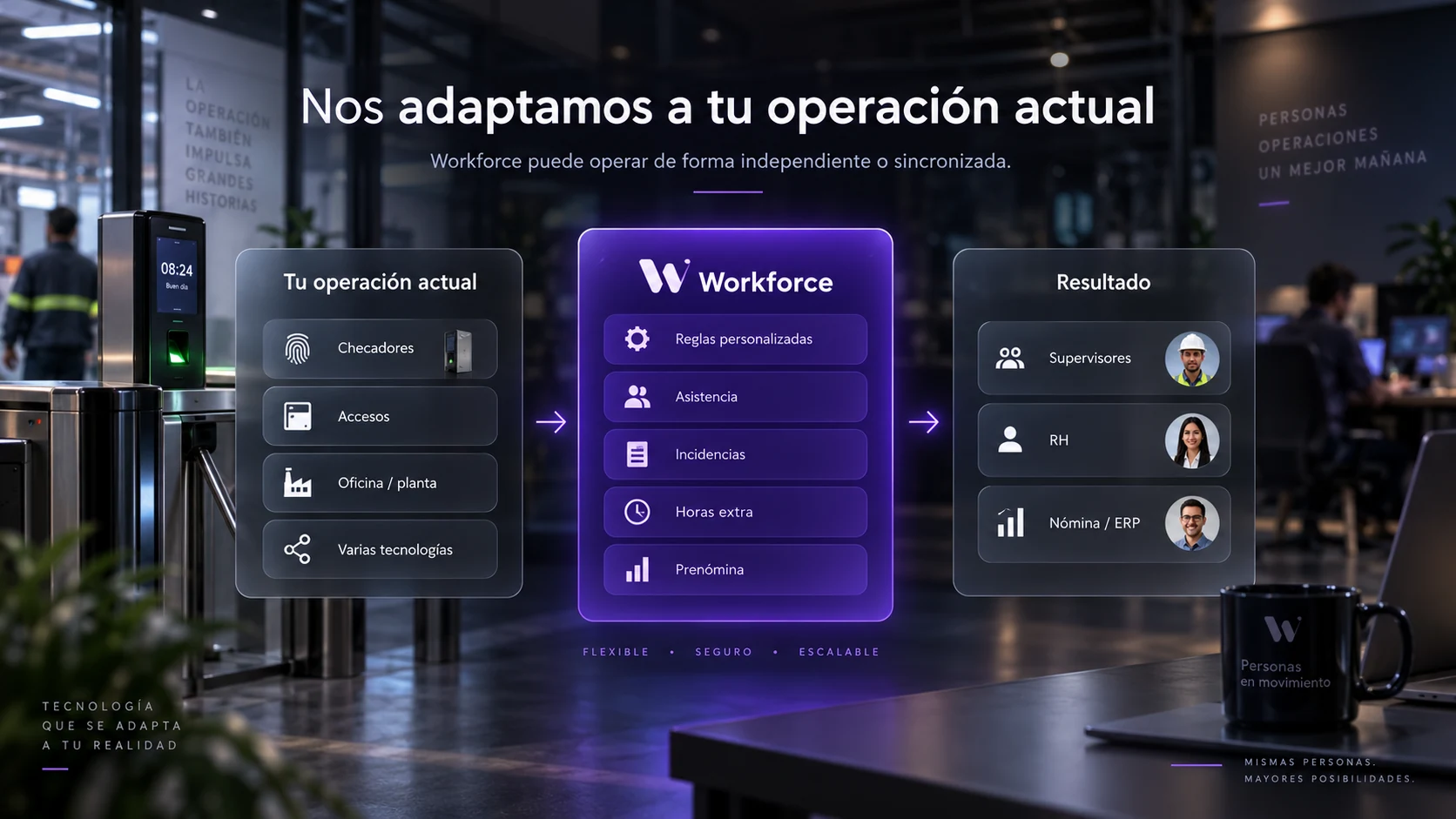 Software para integrar reloj checador con Workforce