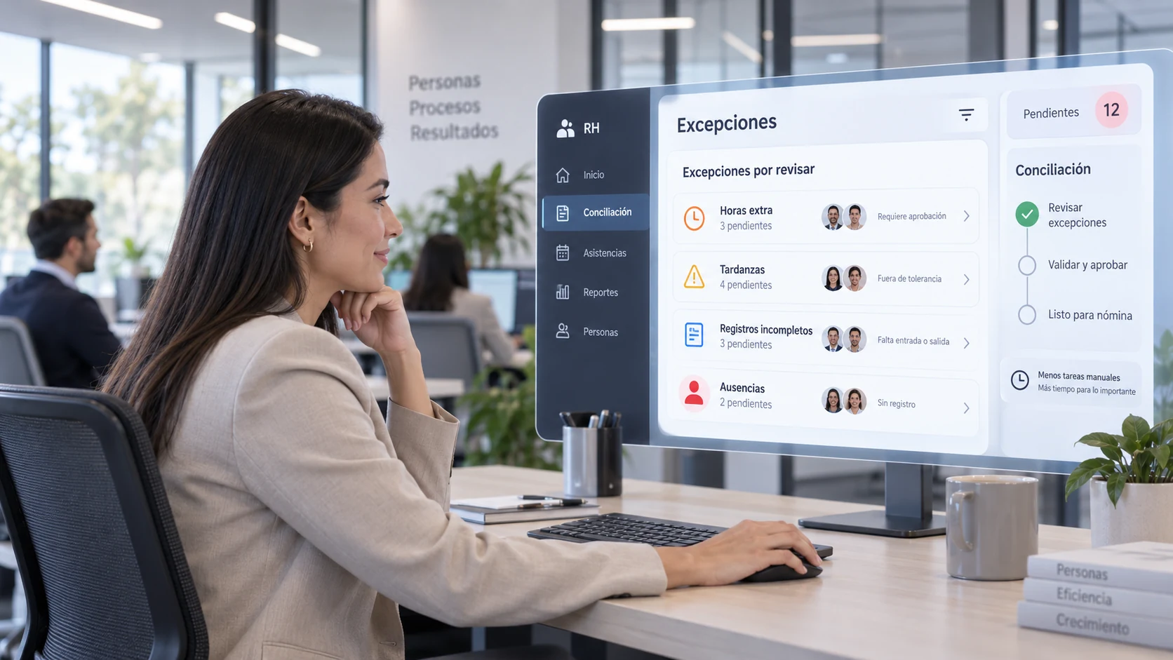 Software de control de asistencia de personal para RH